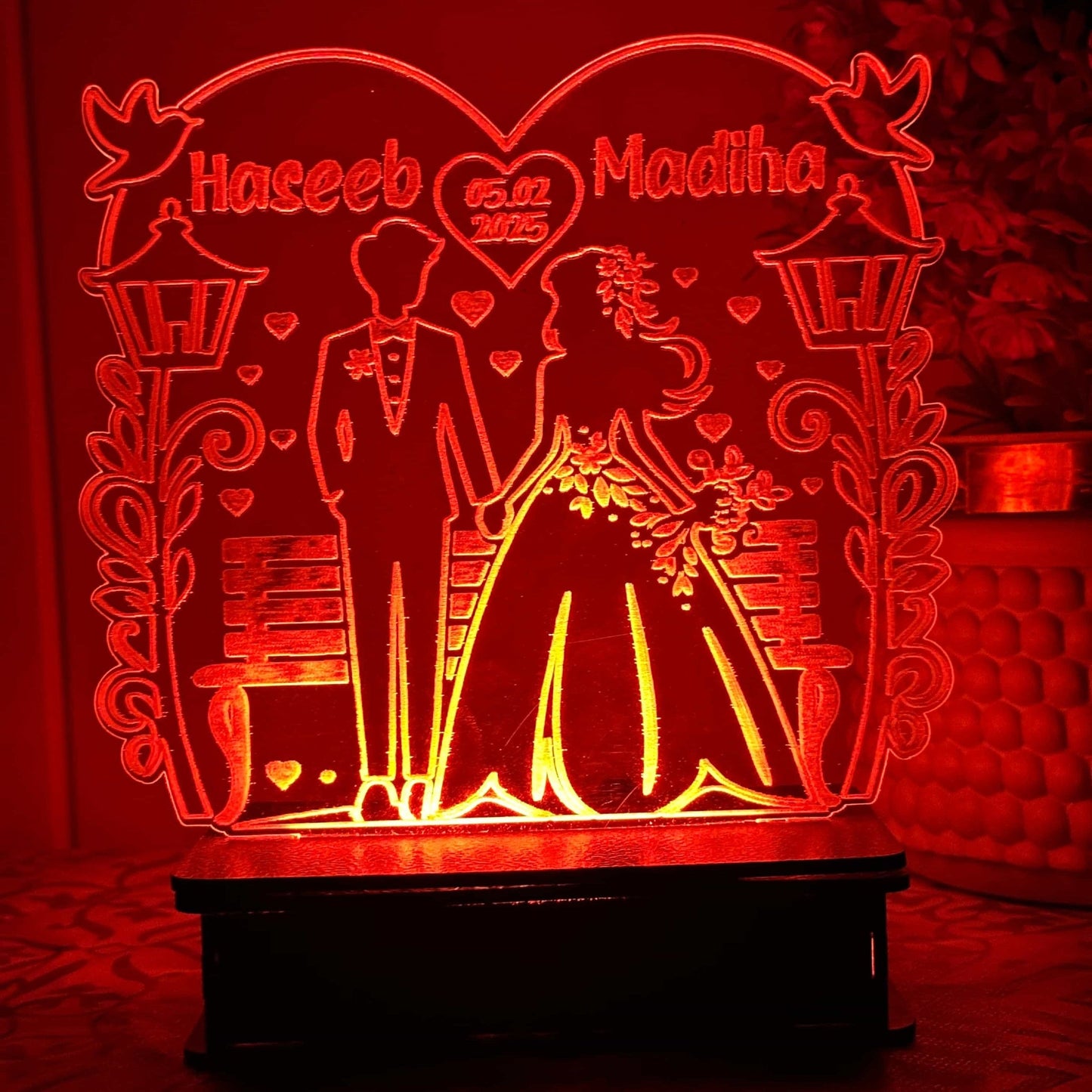 Couple Love Lamp 3d costumized lamp
