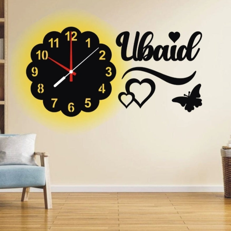Costumized Clock with light
