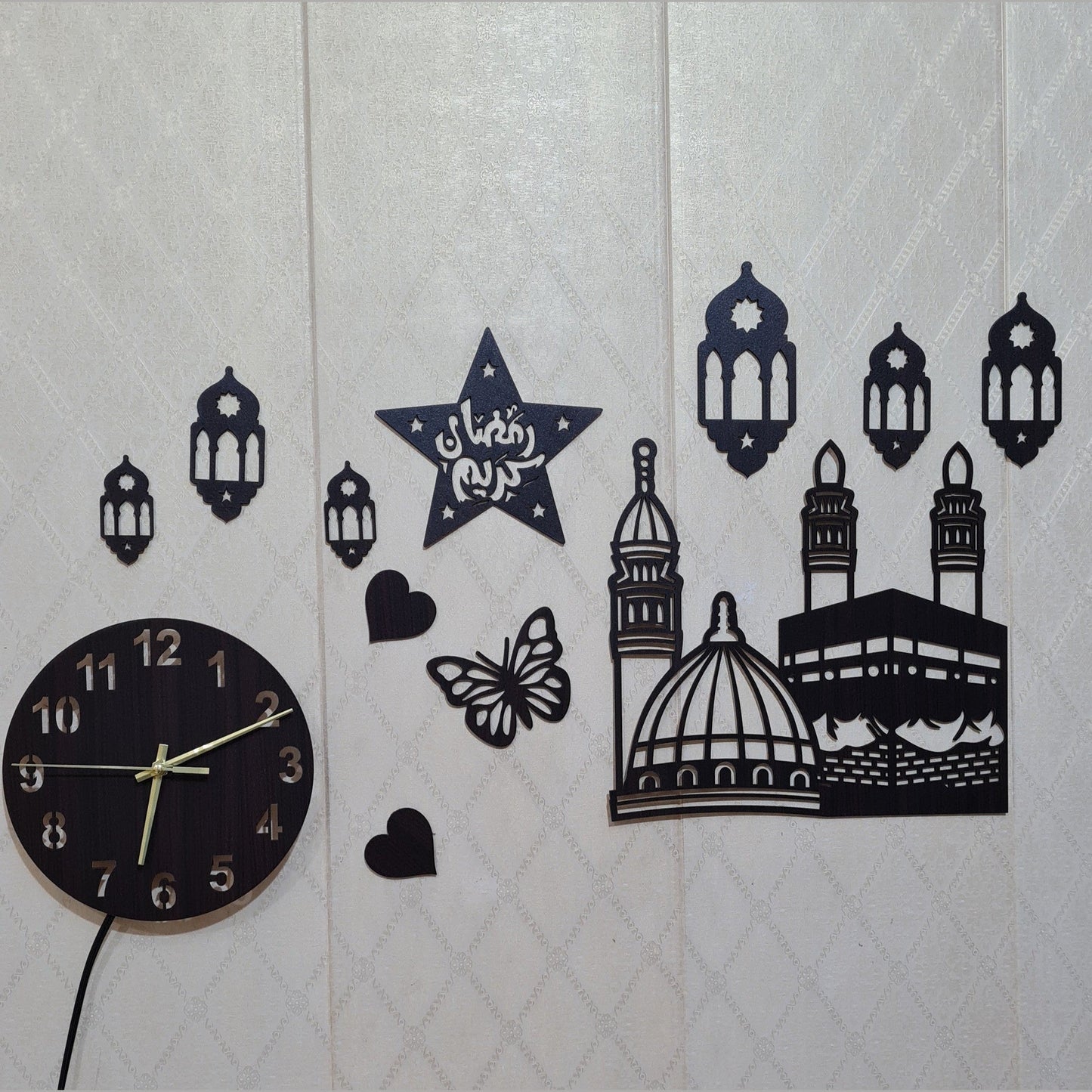Ramzan kareem wall clock