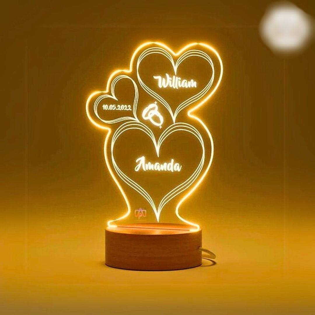 2 Ring Customised Illusion Lamp