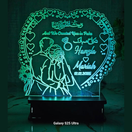 Wedding Ceremony 3d Customized Lamp