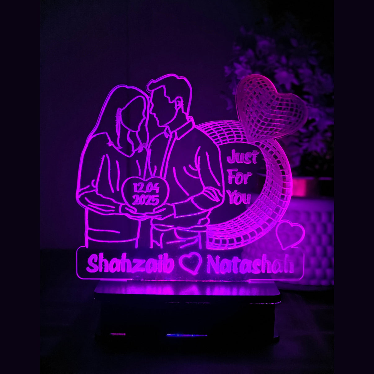 HEART RING 3D COSTUMIZED ILLUSION LAMP