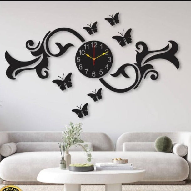 Beautiful design wall clock with light