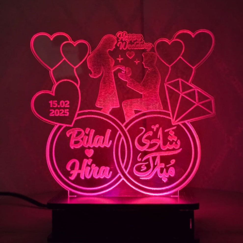 Shadi Mubarak 3D costumized illusion lamp