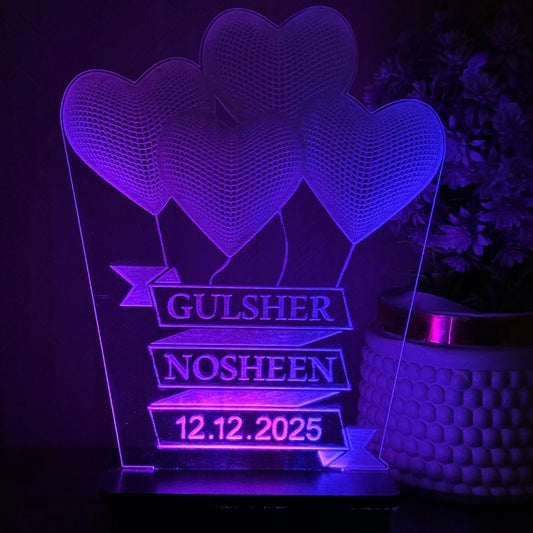 Beautiful Love acrylic Lamp