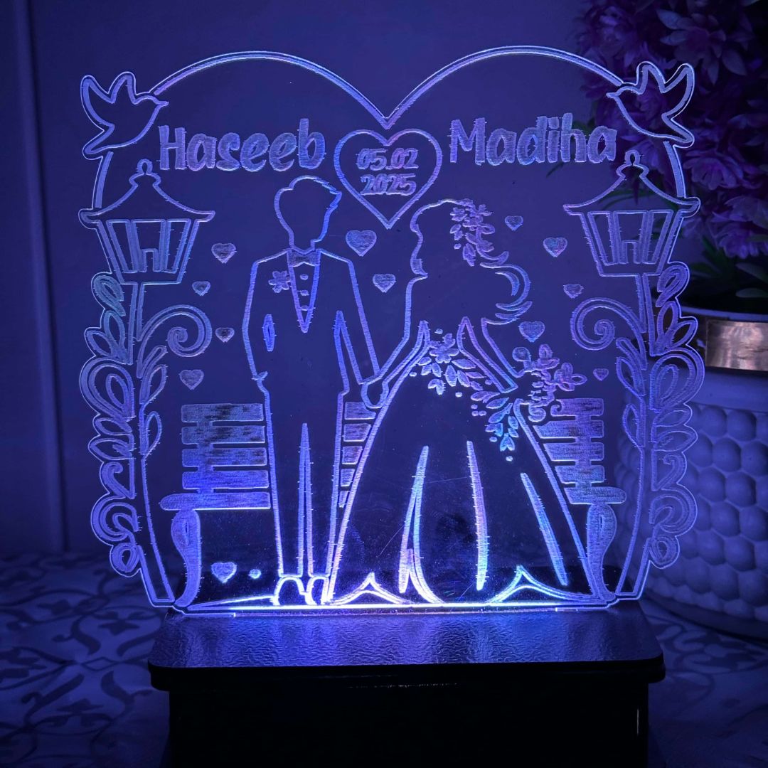 Couple Love Lamp 3d costumized lamp