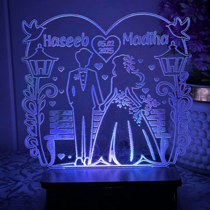 Couple Love Lamp 3d costumized lamp