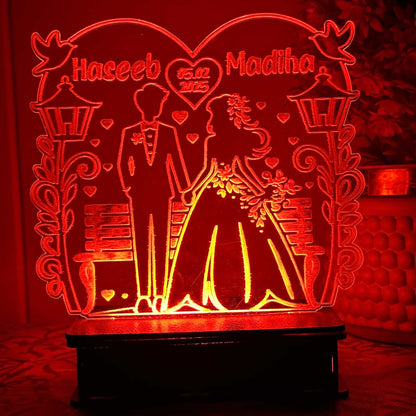 Couple Love Lamp 3d costumized lamp
