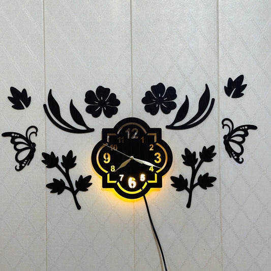 Floral design beautiful wall clock