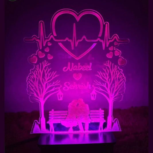 Couple On The Bunch customised Lamp