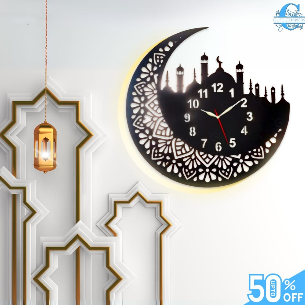 Beautiful Chand Wall Clock with Light
