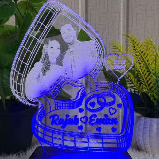 Ring Box 3d Customized Picture Lamp