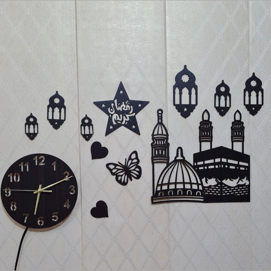 Ramzan kareem wall clock